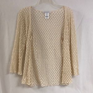 Tan cardigan Papillion Blanc